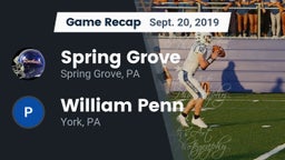 Recap: Spring Grove  vs. William Penn  2019