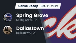 Recap: Spring Grove  vs. Dallastown  2019