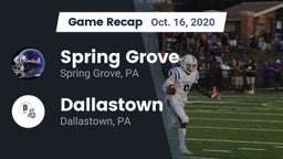 Recap: Spring Grove  vs. Dallastown  2020