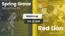 Matchup: Spring Grove  vs. Red Lion  2020