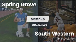 Matchup: Spring Grove  vs. South Western  2020