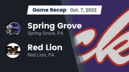 Recap: Spring Grove  vs. Red Lion  2022