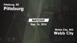 Matchup: Pittsburg High vs. Webb City  2016