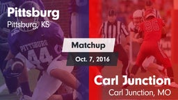 Matchup: Pittsburg High vs. Carl Junction  2016