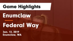 Enumclaw  vs Federal Way  Game Highlights - Jan. 12, 2019