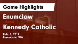 Enumclaw  vs Kennedy Catholic  Game Highlights - Feb. 1, 2019