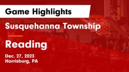 Susquehanna Township  vs Reading Game Highlights - Dec. 27, 2023