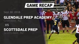 Recap: Glendale Prep Academy  vs. Scottsdale Prep  2016