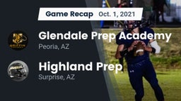 Recap: Glendale Prep Academy  vs. Highland Prep   2021