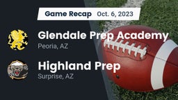 Recap: Glendale Prep Academy  vs. Highland Prep   2023
