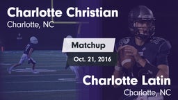 Matchup: Charlotte Christian vs. Charlotte Latin  2016