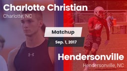 Matchup: Charlotte Christian vs. Hendersonville  2017