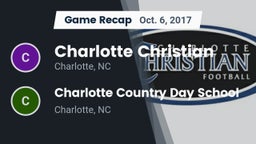 Recap: Charlotte Christian  vs. Charlotte Country Day School 2017