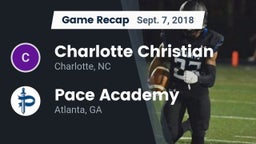 Recap: Charlotte Christian  vs. Pace Academy  2018