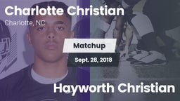 Matchup: Charlotte Christian vs. Hayworth Christian 2018