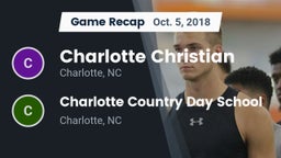 Recap: Charlotte Christian  vs. Charlotte Country Day School 2018