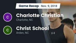 Recap: Charlotte Christian  vs. Christ School 2018