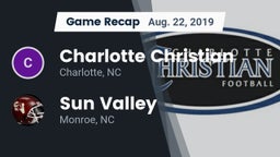 Recap: Charlotte Christian  vs. Sun Valley  2019