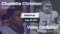 Matchup: Charlotte Christian vs. Valor Christian  2019