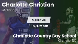 Matchup: Charlotte Christian vs. Charlotte Country Day School 2019