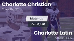 Matchup: Charlotte Christian vs. Charlotte Latin  2019