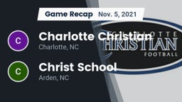 Recap: Charlotte Christian  vs. Christ School 2021