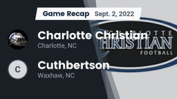 Recap: Charlotte Christian  vs. Cuthbertson  2022
