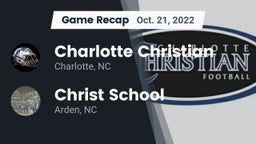Recap: Charlotte Christian  vs. Christ School 2022