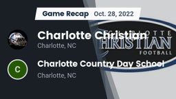 Recap: Charlotte Christian  vs. Charlotte Country Day School 2022