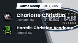 Recap: Charlotte Christian  vs. Harrells Christian Academy  2022