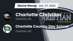 Recap: Charlotte Christian  vs. Charlotte Country Day School 2023