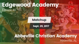 Matchup: Edgewood Academy vs. Abbeville Christian Academy  2017