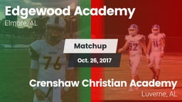 Matchup: Edgewood Academy vs. Crenshaw Christian Academy  2017