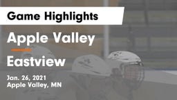 Apple Valley  vs Eastview  Game Highlights - Jan. 26, 2021