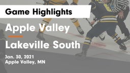 Apple Valley  vs Lakeville South Game Highlights - Jan. 30, 2021