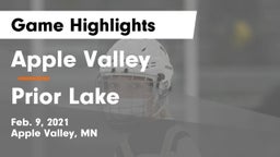 Apple Valley  vs Prior Lake  Game Highlights - Feb. 9, 2021