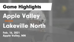 Apple Valley  vs Lakeville North  Game Highlights - Feb. 16, 2021