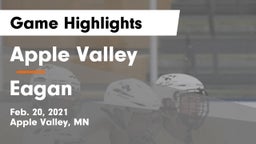 Apple Valley  vs Eagan  Game Highlights - Feb. 20, 2021