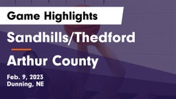 Sandhills/Thedford vs Arthur County  Game Highlights - Feb. 9, 2023