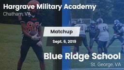 Matchup: Hargrave Military vs. Blue Ridge School 2019