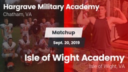 Matchup: Hargrave Military vs. Isle of Wight Academy  2019