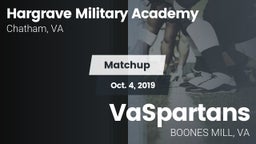 Matchup: Hargrave Military vs. VaSpartans 2019