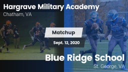 Matchup: Hargrave Military vs. Blue Ridge School 2020