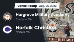 Recap: Hargrave Military Academy  vs. Norfolk Christian  2022