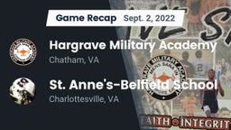 Recap: Hargrave Military Academy  vs. St. Anne's-Belfield School 2022