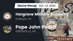 Recap: Hargrave Military Academy  vs. Pope John Paul II 2023