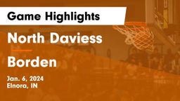 North Daviess  vs Borden  Game Highlights - Jan. 6, 2024