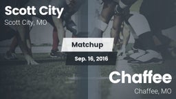 Matchup: Scott City High vs. Chaffee  2016