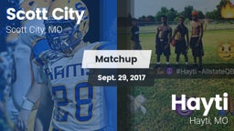 Matchup: Scott City High vs. Hayti  2017