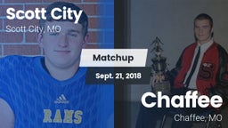 Matchup: Scott City High vs. Chaffee  2018